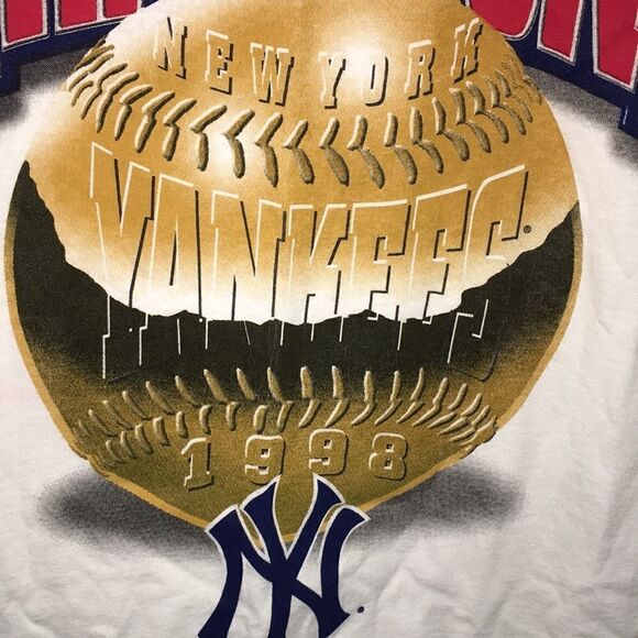 1998 New York Yankees WS championship t shirt xl - Picture 2 of 3